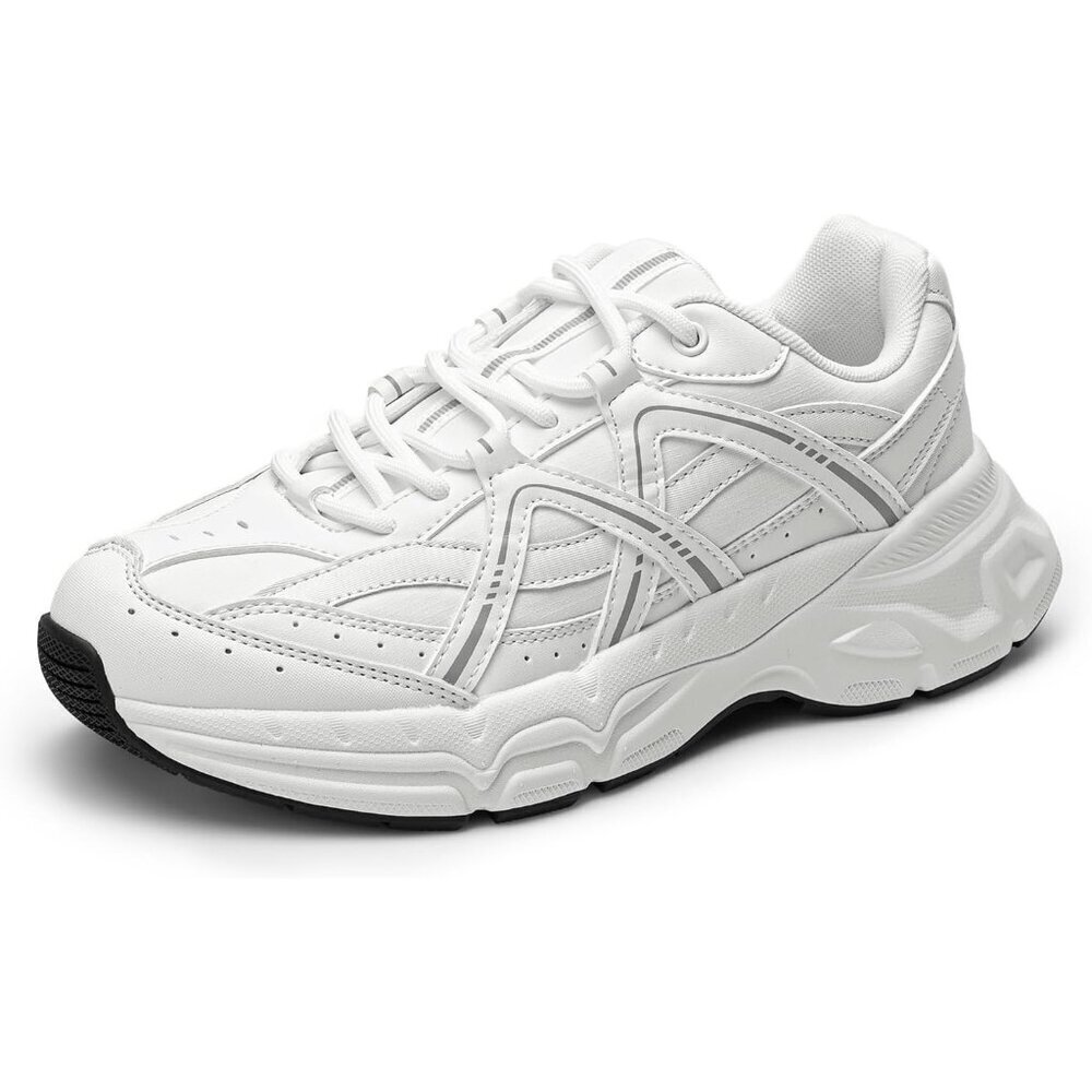 Dream Pairs Women White Platform Chunky Fashion Sneakers And Walking Shoes